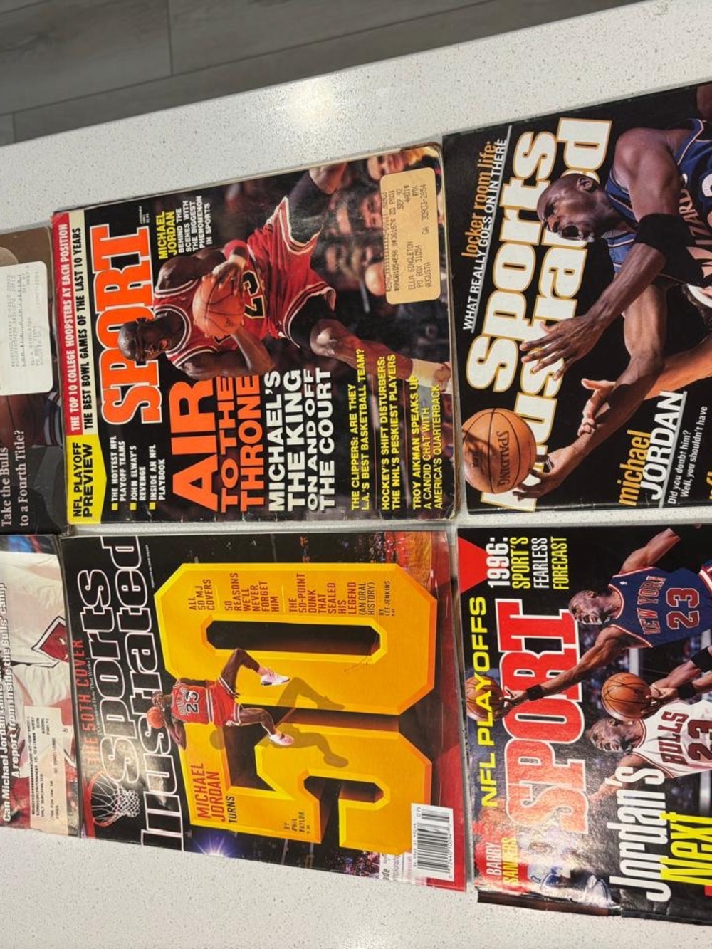 Vintage Michael Jordan 90s Magazine Collection 12+ Issues SI & SPORT #R17 t